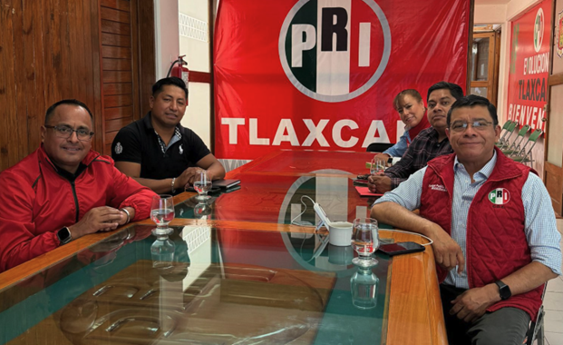 PRI Tlaxcala fortalece coordinación con el CEN y consolida estrategia con liderazgo estatal